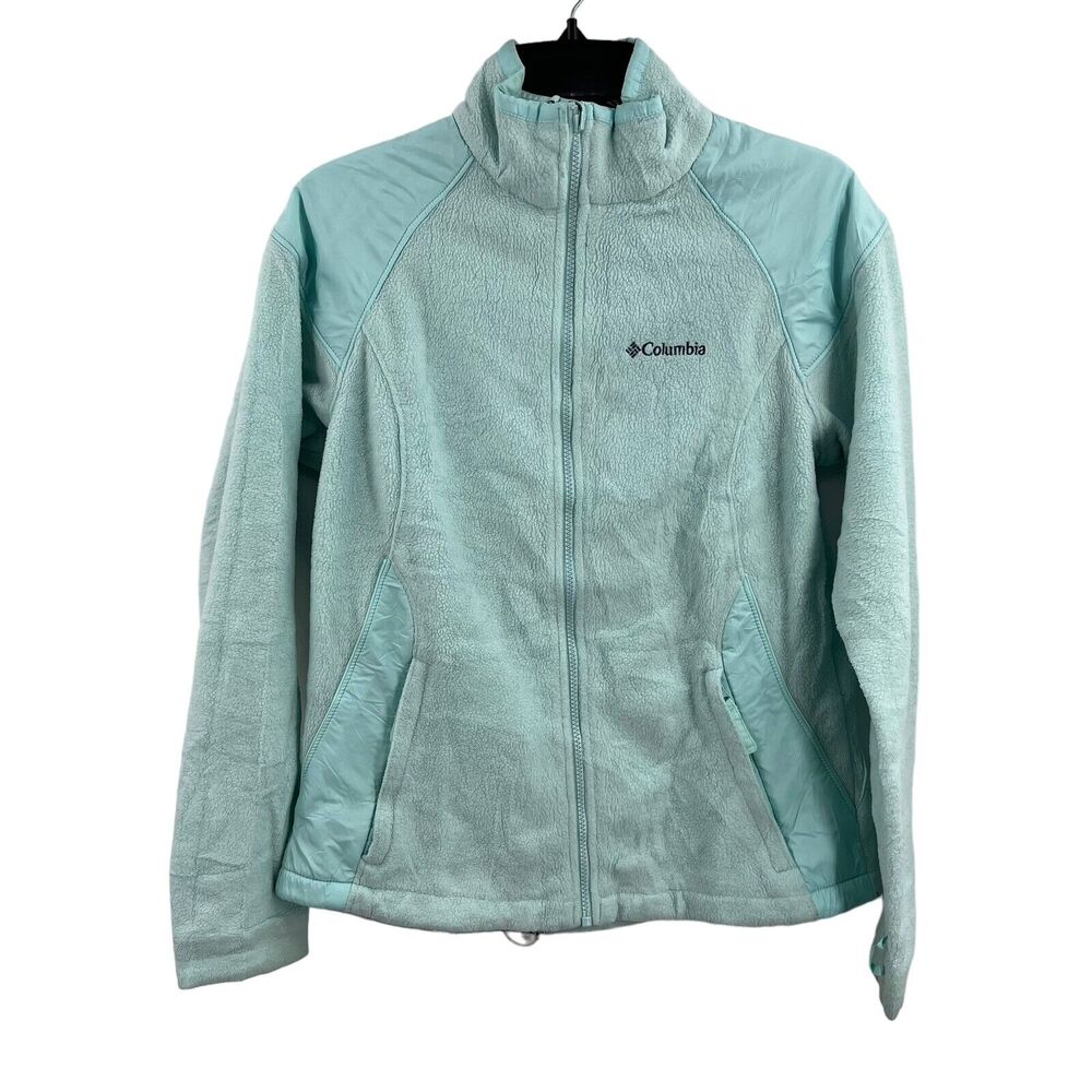 Columbia Blue Interchange Fleece Jacket Large‎